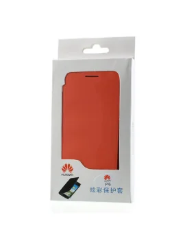 Cover Rigida per Huawei Ascend P6 Metal Style (Arancione)