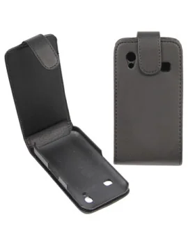 Cover Flip Verticale in Ecopelle per Samsung Galaxy Ace S5830 (Nero)