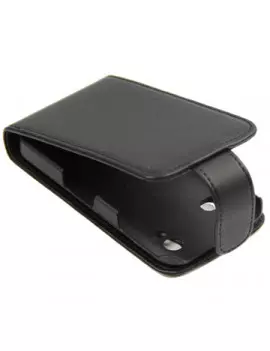Cover Flip Verticale in Ecopelle per Samsung Galaxy Ace S5830 Nero