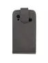 Cover Flip Verticale in Ecopelle per Samsung Galaxy Ace S5830 Nero