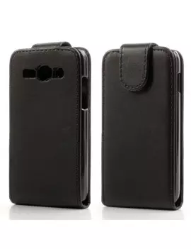 Cover Flip Verticale in Ecopelle per Samsung Galaxy Ace 3 S7275 Nero
