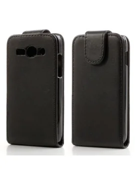 Cover Flip Verticale in Ecopelle per Samsung Galaxy Ace 3 S7275 (Nero)