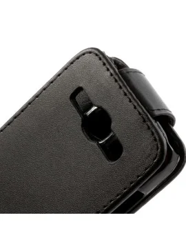 Cover Flip Verticale in Ecopelle per Samsung Galaxy Ace 3 S7275 (Nero)