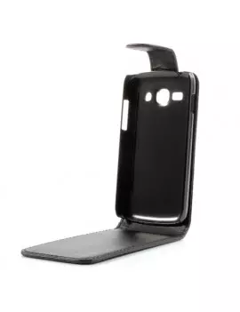 Cover Flip Verticale in Ecopelle per Samsung Galaxy Ace 3 S7275 Nero