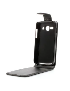 Cover Flip Verticale in Ecopelle per Samsung Galaxy Ace 3 S7275 (Nero)