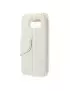 Cover Flip S-View Doppia Finestra in Ecopelle per Samsung Galaxy S6 G920 Bianco