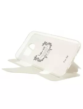 Cover Flip S-View Doppia Finestra in Ecopelle per Samsung Galaxy S6 G920 Bianco