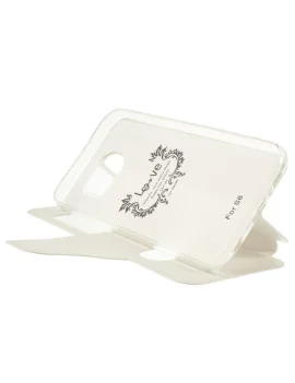 Cover Flip S-View Doppia Finestra in Ecopelle per Samsung Galaxy S6 G920 (Bianco)