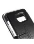 Cover Flip S-View Doppia Finestra in Ecopelle per Samsung Galaxy S6 G920 Nero