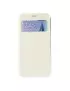 Cover Flip S-View Curve Line in Ecopelle per Samsung Galaxy S6 G920 Bianco