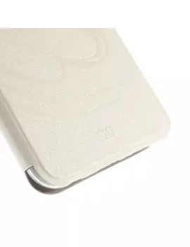 Cover Flip S-View Curve Line in Ecopelle per Samsung Galaxy S6 G920 Bianco