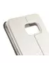 Cover Flip S-View Curve Line in Ecopelle per Samsung Galaxy S6 G920 Bianco