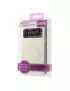 Cover Flip S-View Curve Line in Ecopelle per Samsung Galaxy S6 G920 Bianco