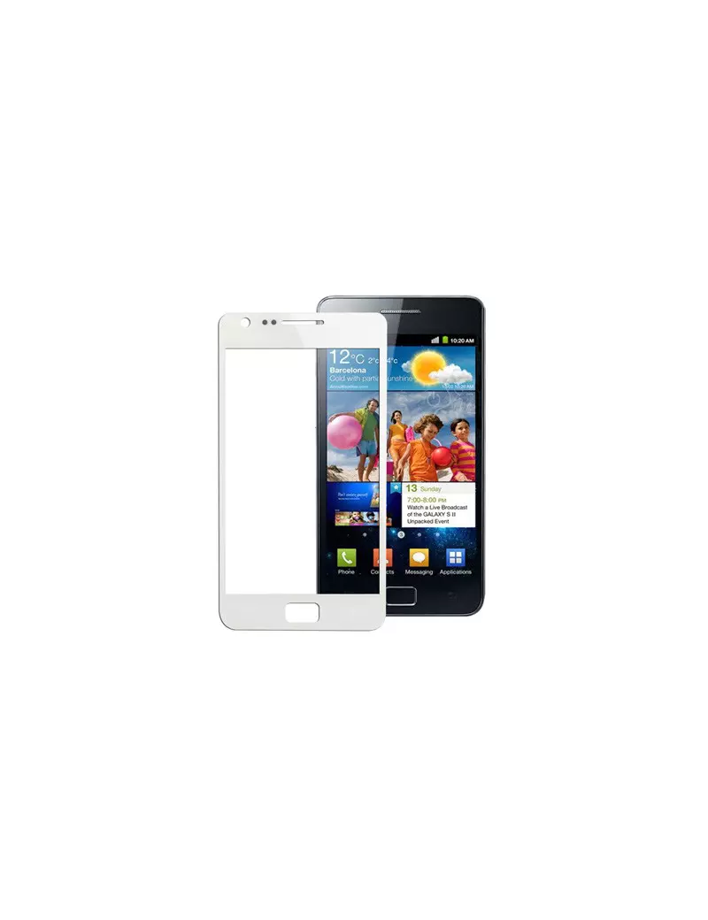 Vetro di Ricambio per Samsung Galaxy S2 i9100 (Bianco)
