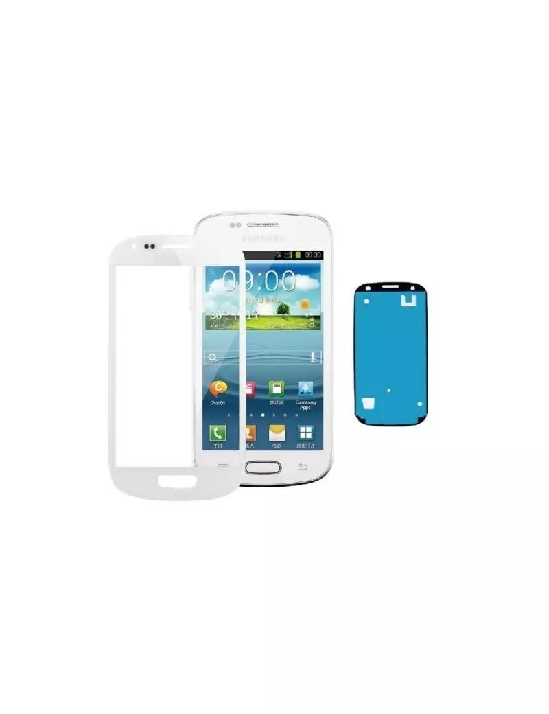 Vetro di Ricambio per Samsung Galaxy S3 mini i8190 (Bianco)