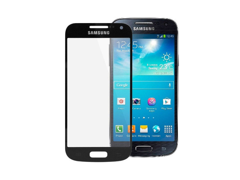 Vetro di Ricambio per Samsung Galaxy S4 mini i9190 (Nero)