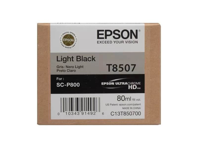 Cartuccia Originale Epson T850700 (Nero Chiaro 80 ml)