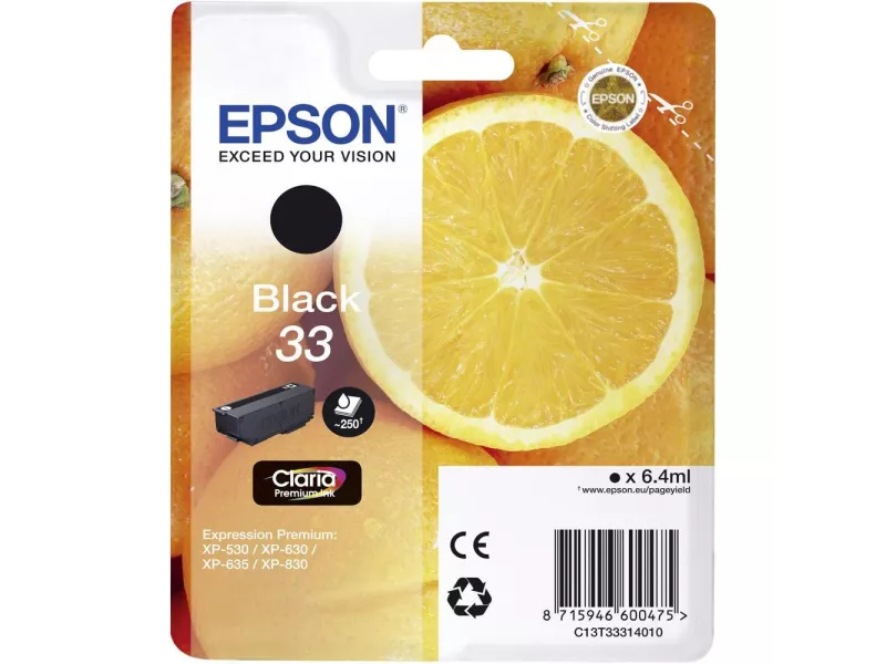 Cartuccia Originale Epson T333140 (Nero 250 pagine) Cartuccia Originale Epson T333140 (Nero 250 pagine)