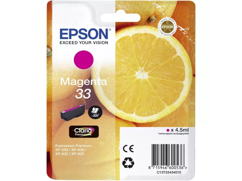 Cartuccia Originale Epson T334340 (Magenta 300 pagine)