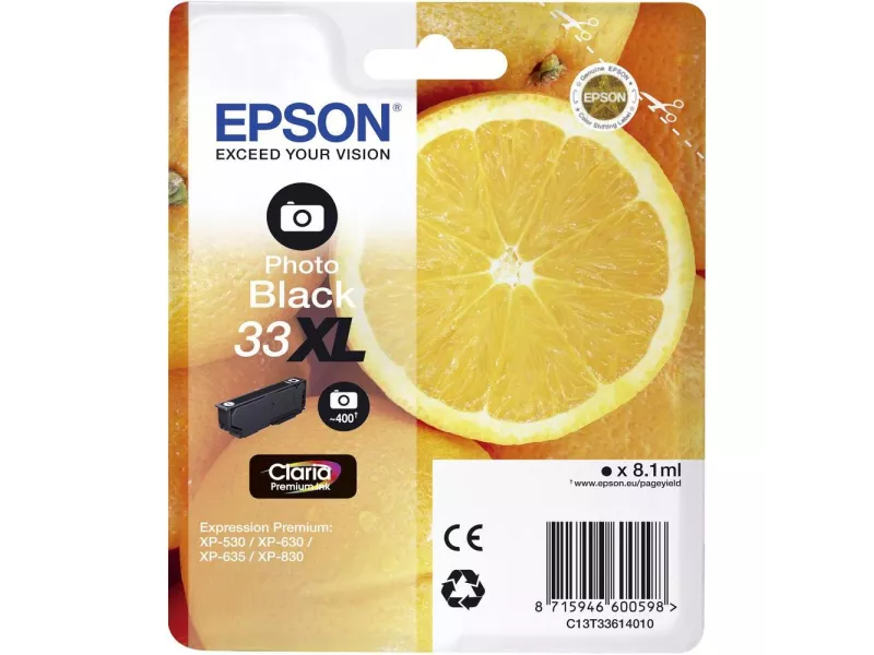 Cartuccia Originale Epson T336140 (Nero Foto XL) Cartuccia Originale Epson T336140 (Nero Foto XL)