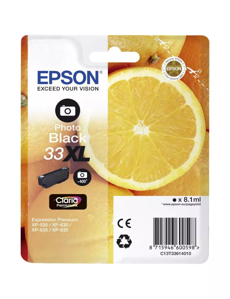 Cartuccia Originale Epson T336140 (Nero Foto XL) Cartuccia Originale Epson T336140 (Nero Foto XL)