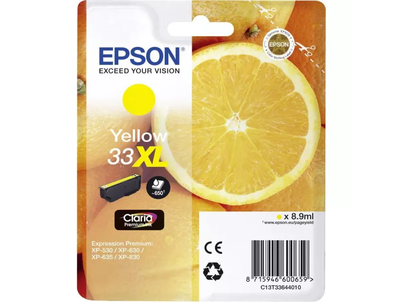 Cartuccia Originale Epson T336440 (Giallo XL 650 pagine)