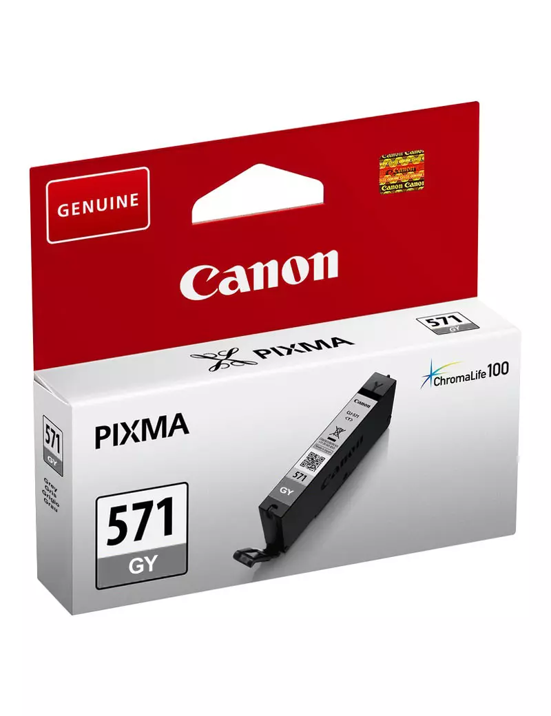 Cartuccia Originale Canon CLI-571gy 0389C001 (Grigio 6,5 ml) Cartuccia Originale Canon CLI-571gy 0389C001 (Grigio 6,5 ml)