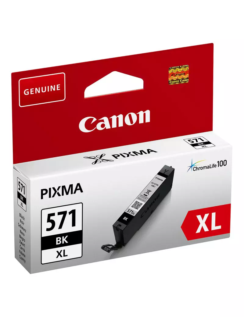 Cartuccia Originale Canon CLI-571bk XL 0331C001 (Nero XL 10,8 ml) Cartuccia Originale Canon CLI-571bk XL 0331C001 (Nero XL 10,8 ml)