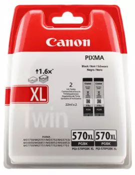 Multipack Cartucce Originali Canon PGI-570pgbk XL 0318C007 (Nero Foto XL Conf. 2)