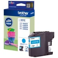 Cartuccia Originale Brother LC-221C (Ciano 260 pagine)