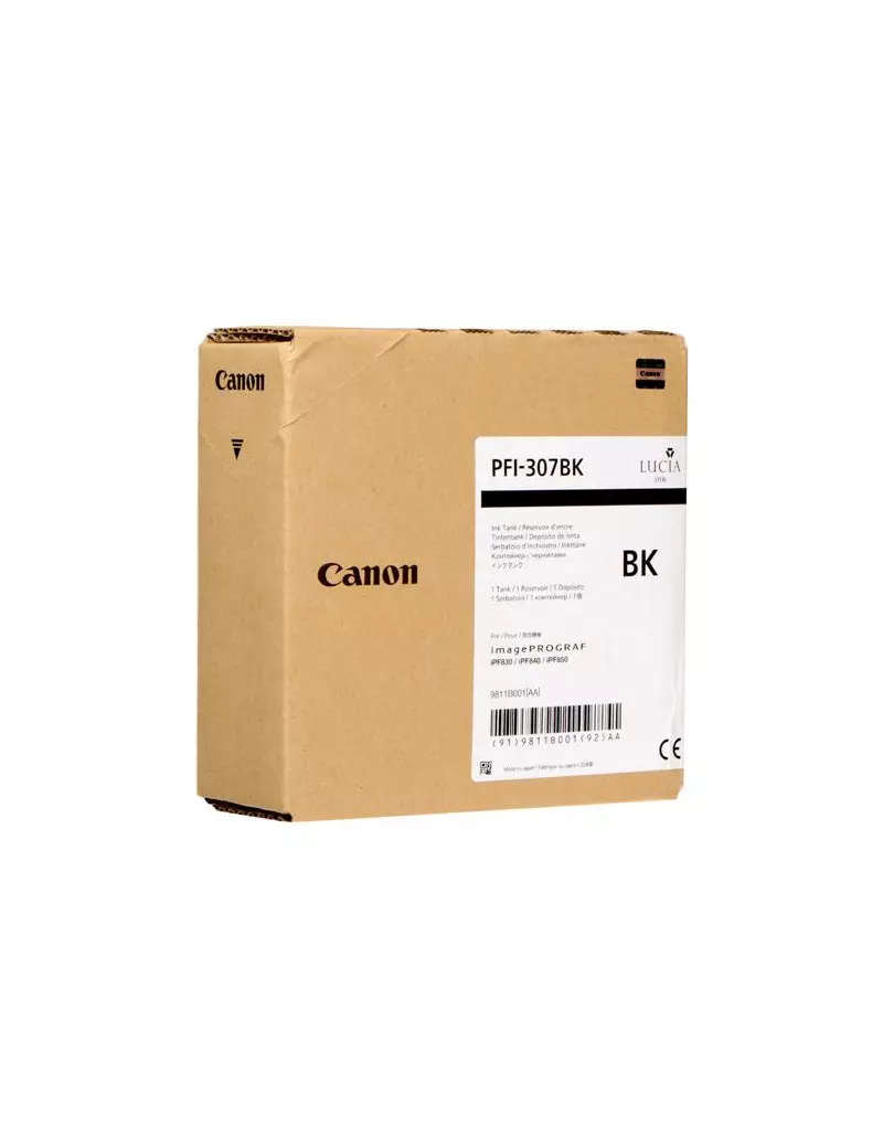Cartuccia Originale Canon PFI-307bk 9811B001 Nero 4549292022889 Cartuccia Originale Canon PFI-307bk 9811B001 Nero 4549292022889