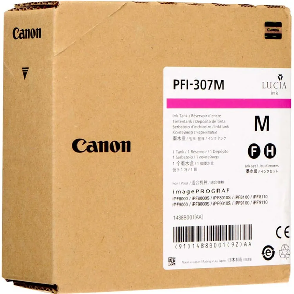 Cartuccia Originale Canon PFI-307m 9813B001 (Magenta 330 ml)