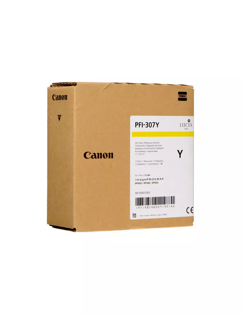 Cartuccia Originale Canon PFI-307y 9814B001 (Giallo 330 ml) Cartuccia Originale Canon PFI-307y 9814B001 (Giallo 330 ml)