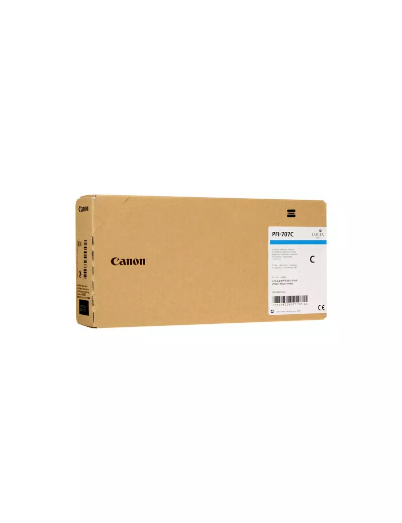 Cartuccia Originale Canon PFI-707c 9822B001 (Ciano 700 ml) Cartuccia Originale Canon PFI-707c 9822B001 (Ciano 700 ml)