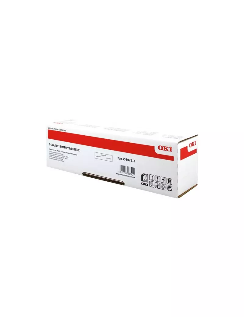 Toner Originale Oki 45807111 (Nero 12000 pagine) Toner Originale Oki 45807111 (Nero 12000 pagine)
