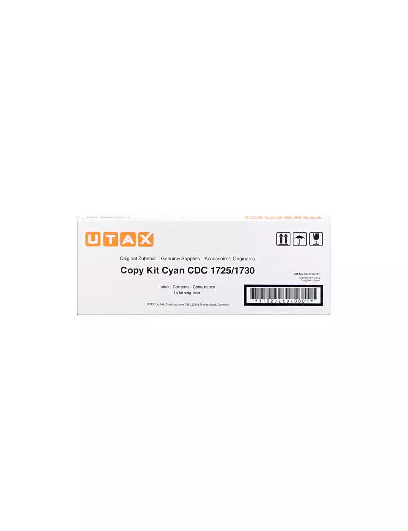 Toner Originale Utax 652510011 (Ciano 12000 pagine) Toner Originale Utax 652510011 (Ciano 12000 pagine)