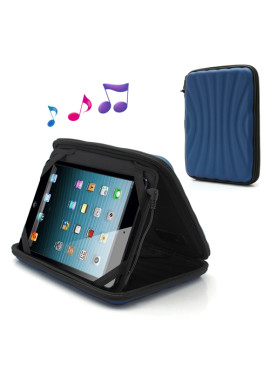Custodia Casse Audio Stereo Speaker iPad mini Blu