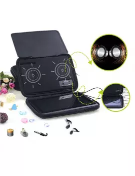 Custodia Casse Audio Stereo Speaker iPad mini Blu