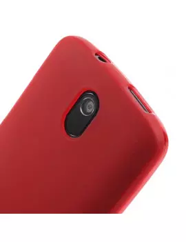 Cover in Silicone Jelly Antiscivolo per HTC Desire 500 506E Rosso