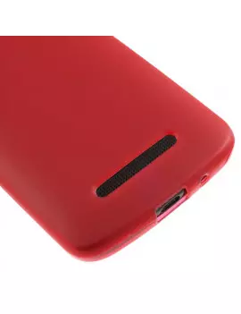 Cover in Silicone Jelly Antiscivolo per HTC Desire 500 506E Rosso