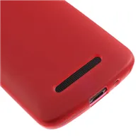 Cover in Silicone Jelly Antiscivolo per HTC Desire 500 506E (Rosso)