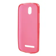 Cover in Silicone Jelly Antiscivolo per HTC Desire 500 506E (Rosso)
