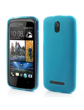 Cover in Silicone Antiscivolo per HTC Desire 500 506E Blu 4054048105551