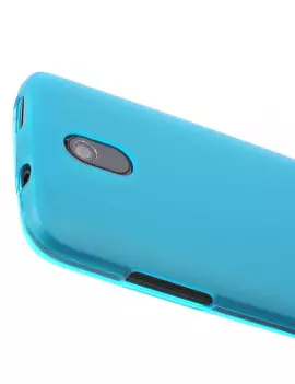 Cover in Silicone Antiscivolo per HTC Desire 500 506E Blu 4054048105551
