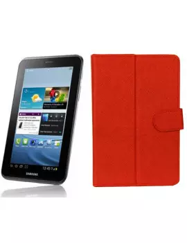 Custodia Pieghevole in Ecopelle Danystar LX1017 Tablet PC 7 Pollici Rosso
