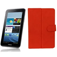 Custodia in Ecopelle Pieghevole Danystar LX-1017 per Tablet PC 7" (Rosso)