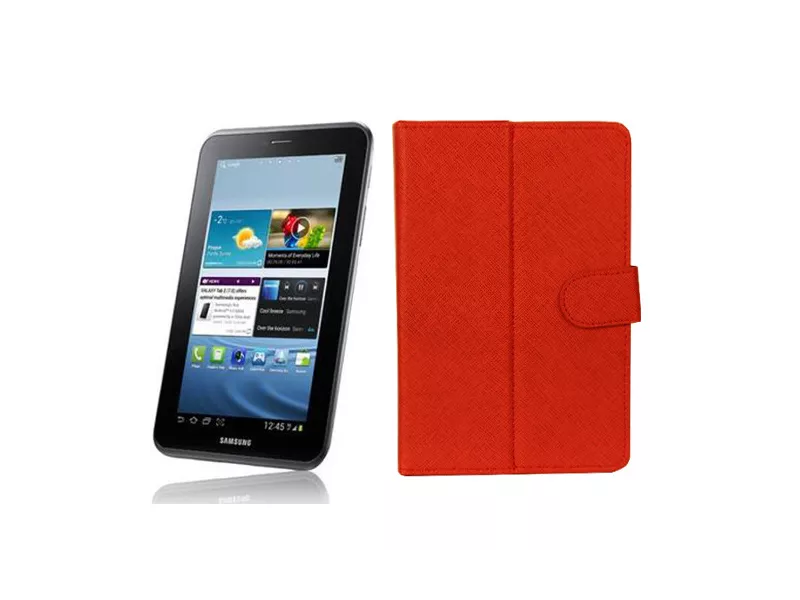 Custodia Pieghevole in Ecopelle Danystar LX1017 Tablet PC 7 Pollici Rosso