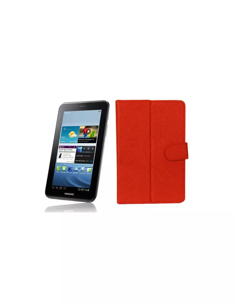 Custodia Pieghevole in Ecopelle Danystar LX1017 Tablet PC 7 Pollici Rosso