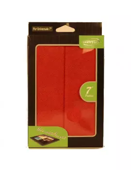 Custodia Pieghevole in Ecopelle Danystar LX1017 Tablet PC 7 Pollici Rosso