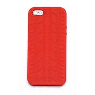 Cover Silicone Pneumatico per Apple iPhone 4 4S (Rosso)